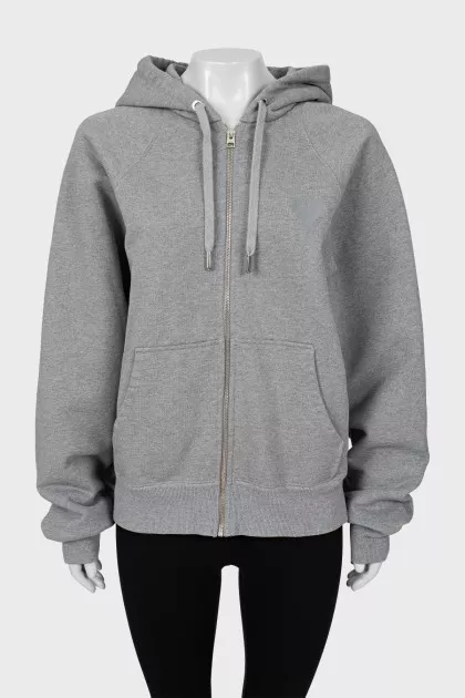 Gray oversized sweatshirt