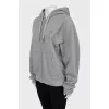 Gray oversized sweatshirt