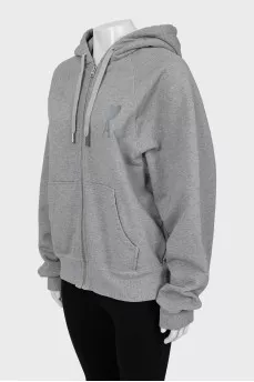 Gray oversized sweatshirt
