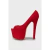 Red Open Toe Shoes