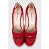 Red Open Toe Shoes