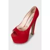 Red Open Toe Shoes