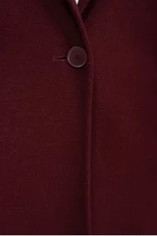 Burgundy wool coat