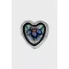 Pendant in the shape of a heart with a pattern
