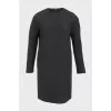 Black dress with zipper