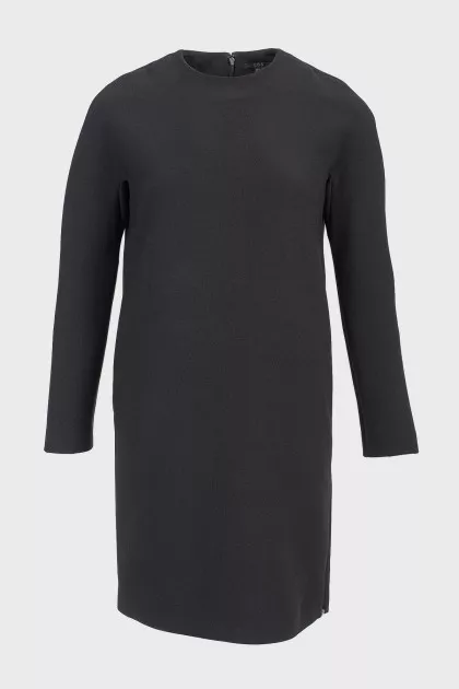Black dress with zipper