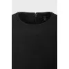 Black dress with zipper