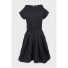 Black lurex dress