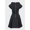 Black lurex dress