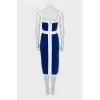 Two tone strappy dress with tag