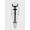 Black and white dress with tag