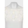 A-line dress decorated with lace