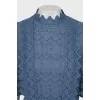 Blue A-line dress with tag