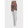 Printed skirt with tag