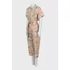 Jumpsuit with print and tag