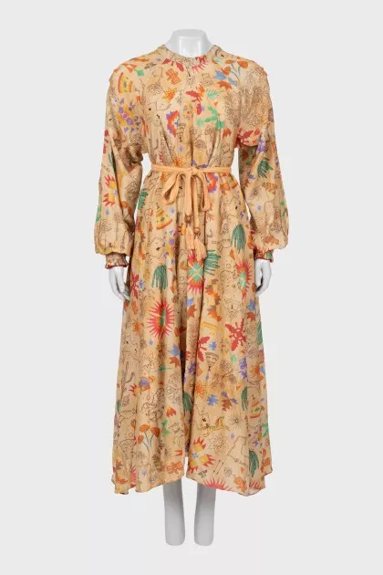 Loose Maxi Dress With Tag