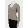 Brown cashmere pullover