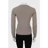 Brown cashmere pullover