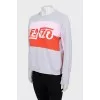 Straight sweatshirt with brand logo