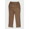 Snake Skin Embossed Trousers