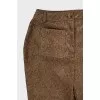 Snake Skin Embossed Trousers