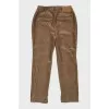 Snake Skin Embossed Trousers