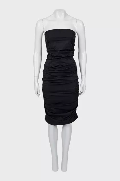 Off the shoulder draped dress
