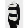Black and white striped sweater