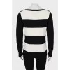 Black and white striped sweater