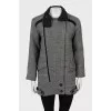 Short coat with a small print