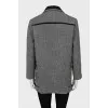 Short coat with a small print