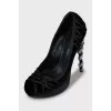 Textile shoes with weave