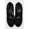 Textile shoes with weave