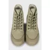 Textile boots with rubber toe