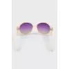 Sunglasses with oblong lenses
