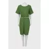 Green dress with short sleeves