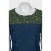 Fitted dress with floral print