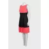 Two-tone dress with contrasting seams