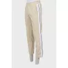 Men's sports pants with stripes