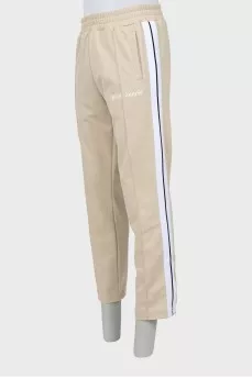 Men's sports pants with stripes
