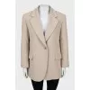 Beige wool jacket