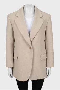 Beige wool jacket