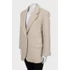 Beige wool jacket
