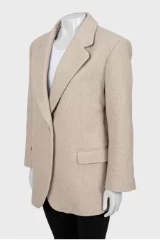 Beige wool jacket