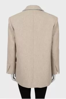 Beige wool jacket