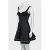 Mini dress with straps and tag