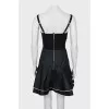 Mini dress with straps and tag