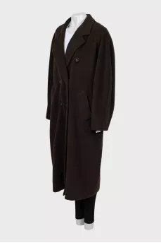 Oversized coat in brown