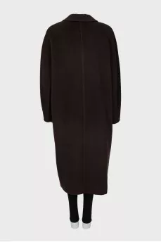 Oversized coat in brown