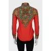 Fitted shirt with print